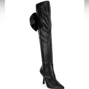 Gianni Bini Delilah Bow Back Stretch Over-the-Knee Boots
